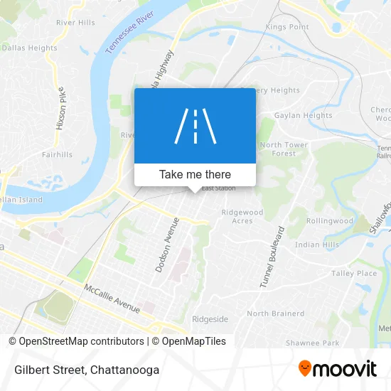 Gilbert Street map