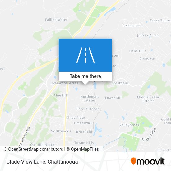 Glade View Lane map