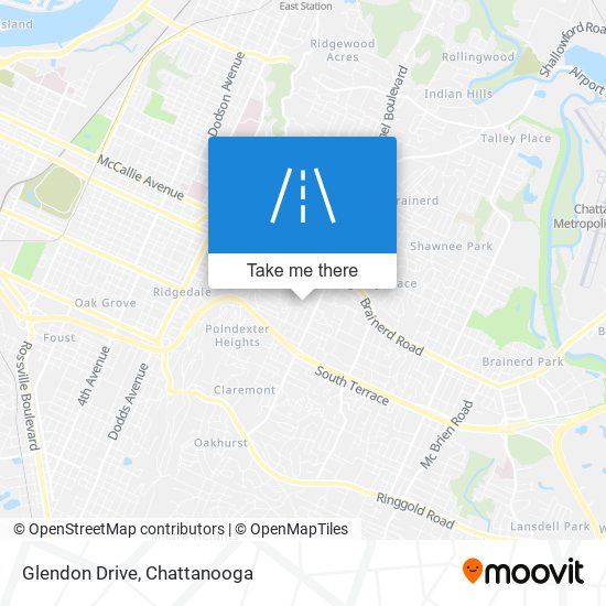 Glendon Drive map