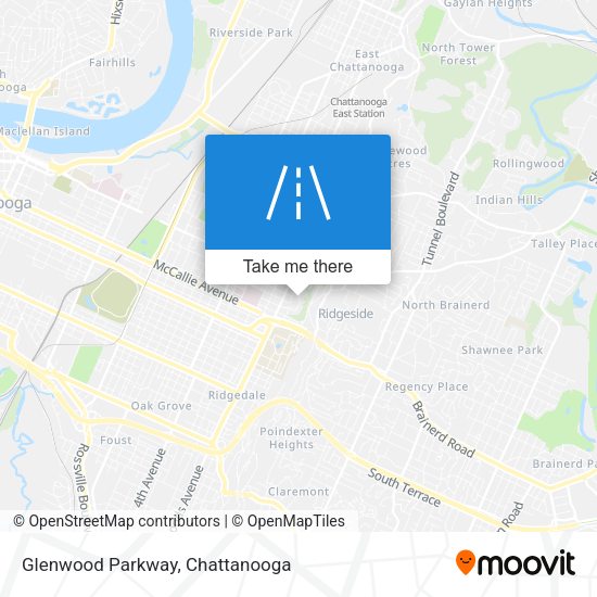 Mapa de Glenwood Parkway