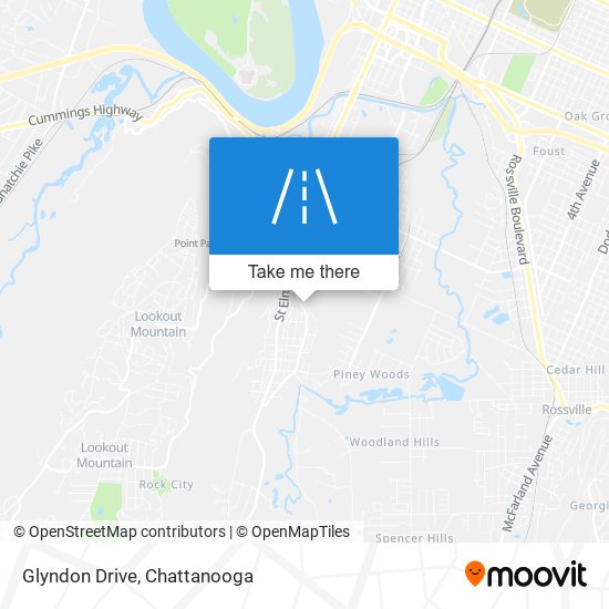 Glyndon Drive map