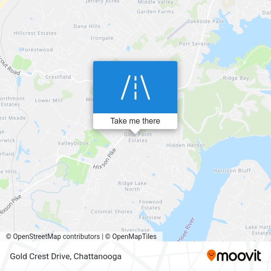 Gold Crest Drive map