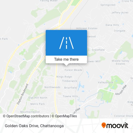 Mapa de Golden Oaks Drive