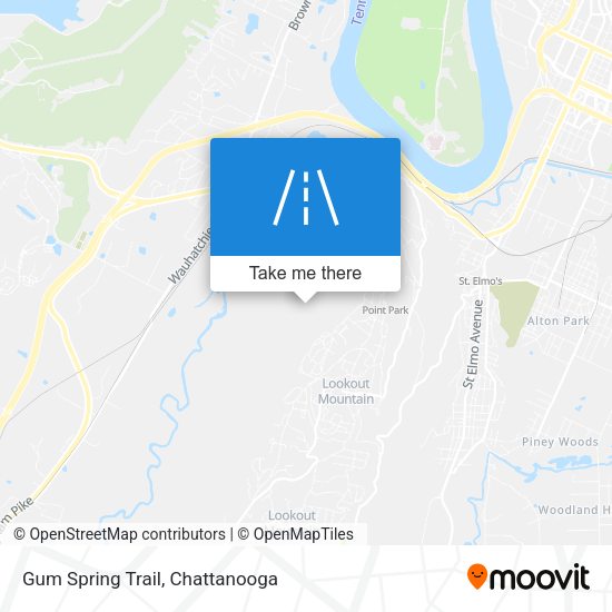 Gum Spring Trail map