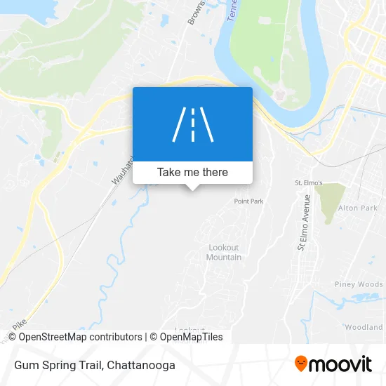 Gum Spring Trail map