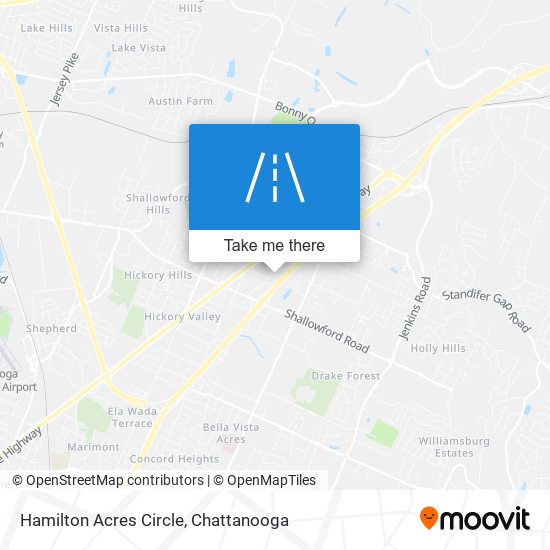 Hamilton Acres Circle map