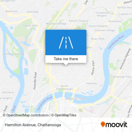 Hamilton Avenue map