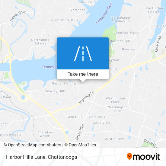 Mapa de Harbor Hills Lane