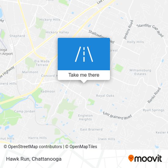 Mapa de Hawk Run