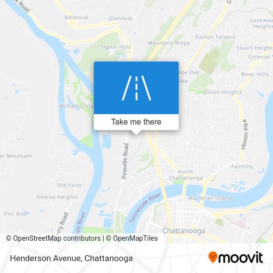 Mapa de Henderson Avenue