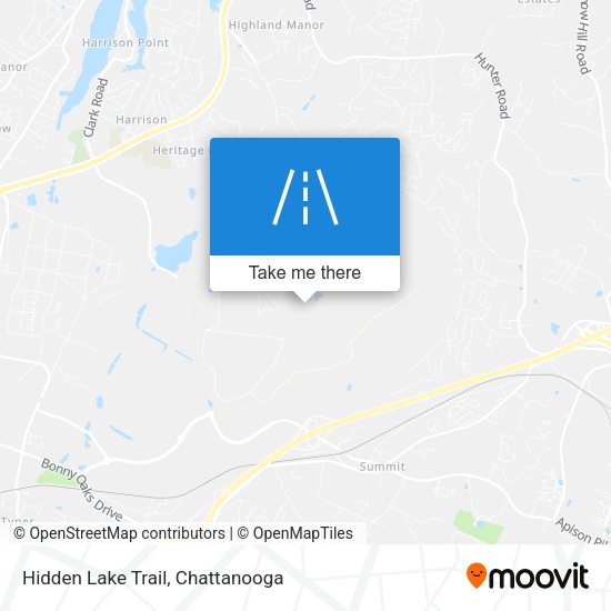 Hidden Lake Trail map