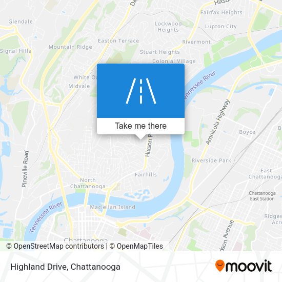 Mapa de Highland Drive