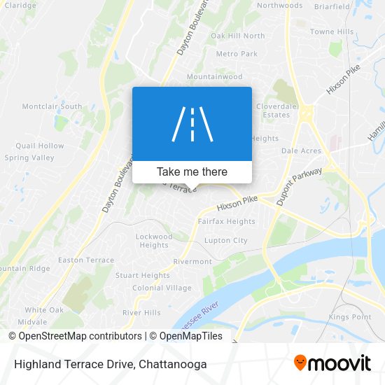 Mapa de Highland Terrace Drive