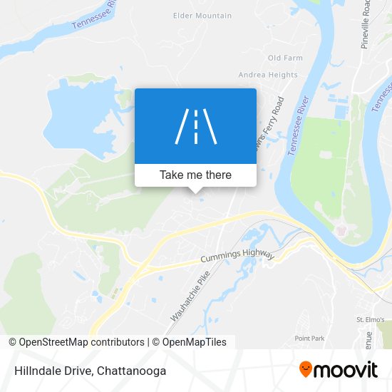 Hillndale Drive map
