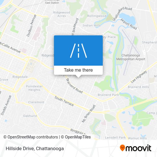 Mapa de Hillside Drive