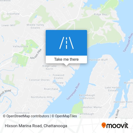 Hixson Marina Road map