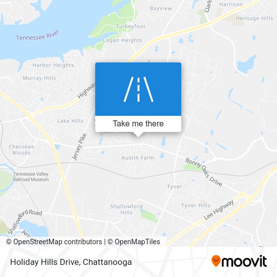 Holiday Hills Drive map
