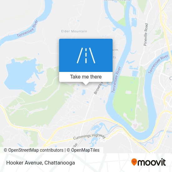 Mapa de Hooker Avenue