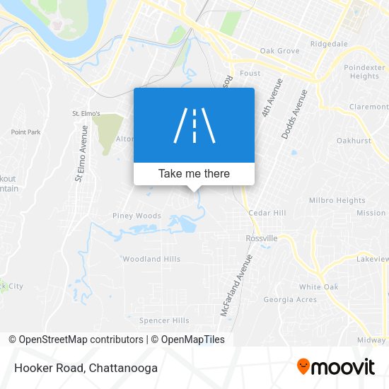 Mapa de Hooker Road