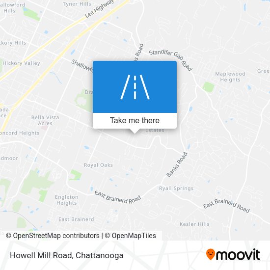 Mapa de Howell Mill Road