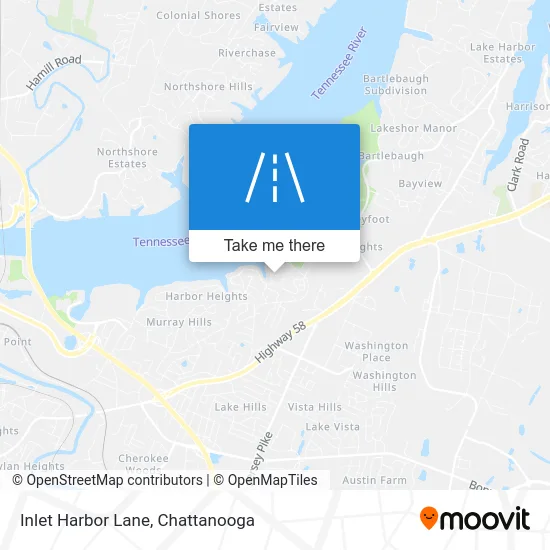 Inlet Harbor Lane map