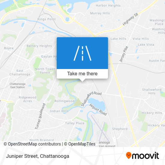 Juniper Street map
