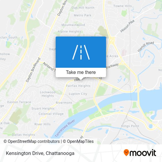 Kensington Drive map