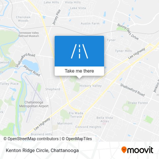 Kenton Ridge Circle map
