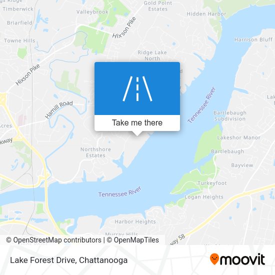 Lake Forest Drive map
