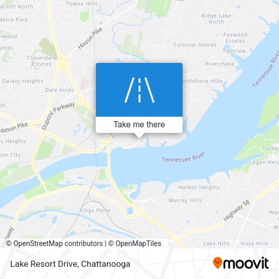Lake Resort Drive map