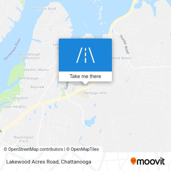 Mapa de Lakewood Acres Road