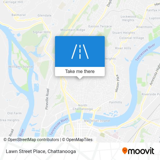 Mapa de Lawn Street Place
