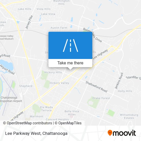 Lee Parkway West map