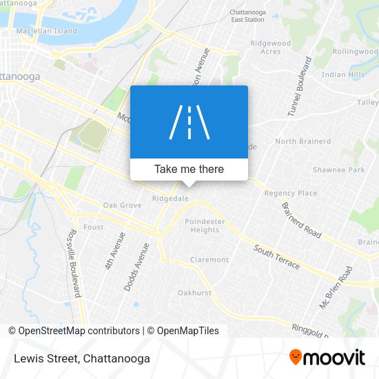 Lewis Street map