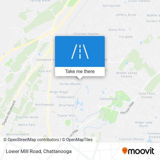 Lower Mill Road map