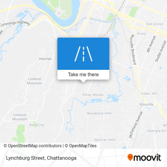 Lynchburg Street map