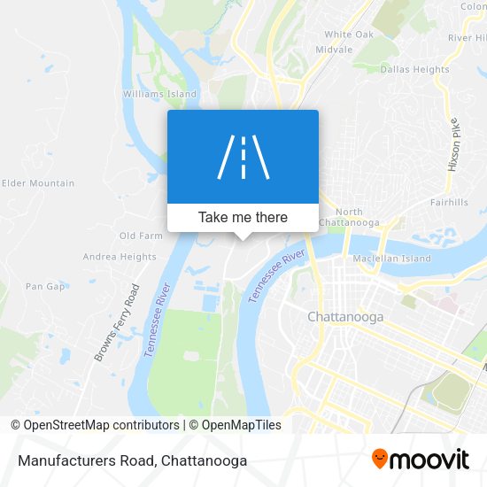 Mapa de Manufacturers Road
