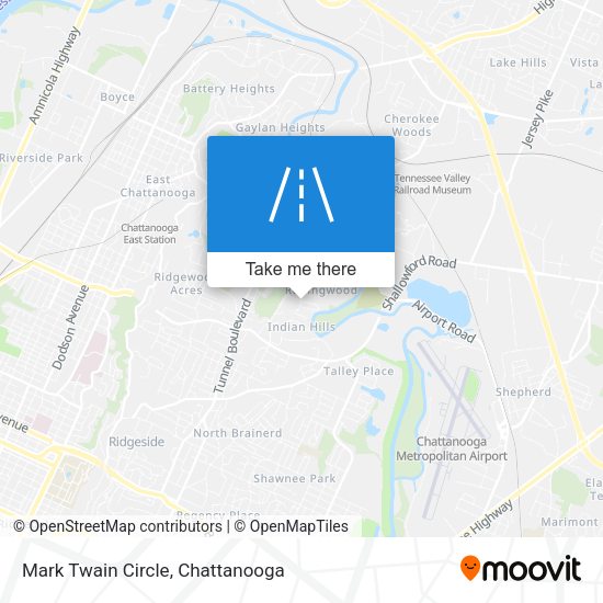 Mark Twain Circle map