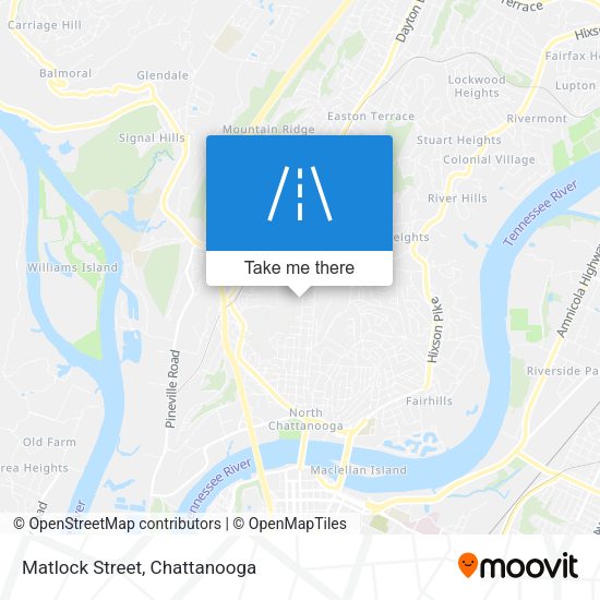 Mapa de Matlock Street