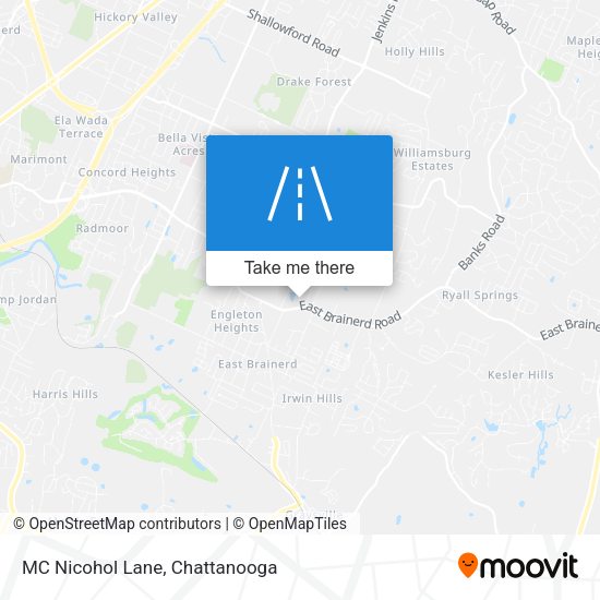 MC Nicohol Lane map