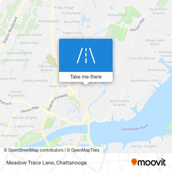 Meadow Trace Lane map