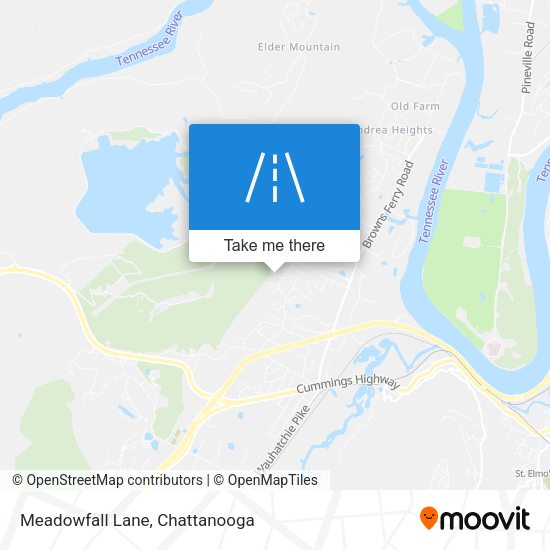 Meadowfall Lane map