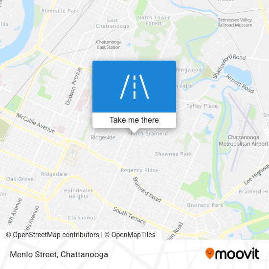 Mapa de Menlo Street