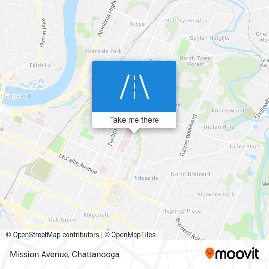 Mission Avenue map
