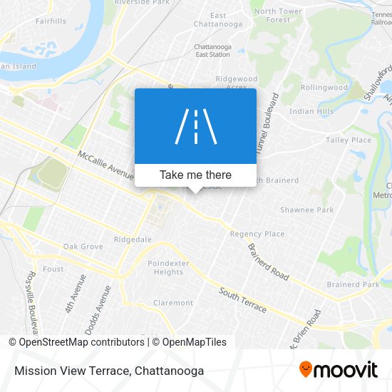 Mapa de Mission View Terrace