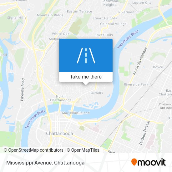 Mississippi Avenue map