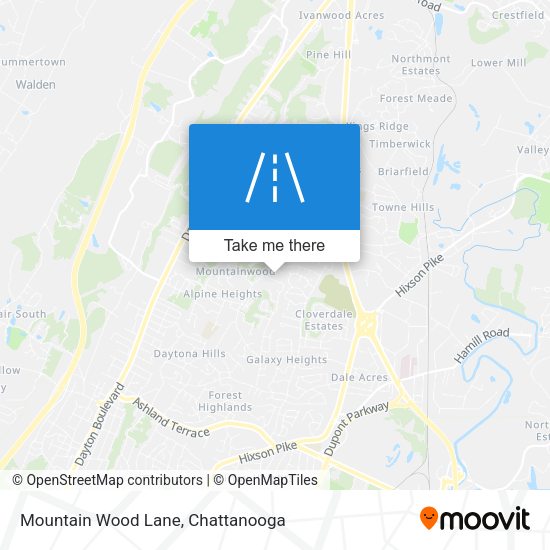 Mountain Wood Lane map