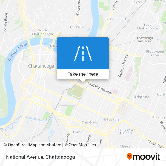 Mapa de National Avenue