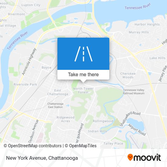 Mapa de New York Avenue