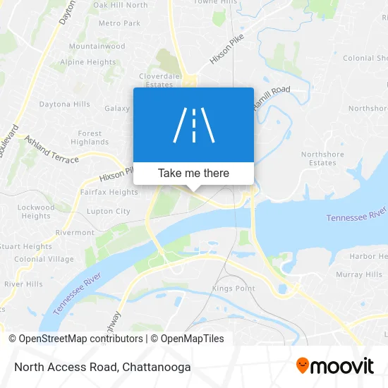 North Access Road map